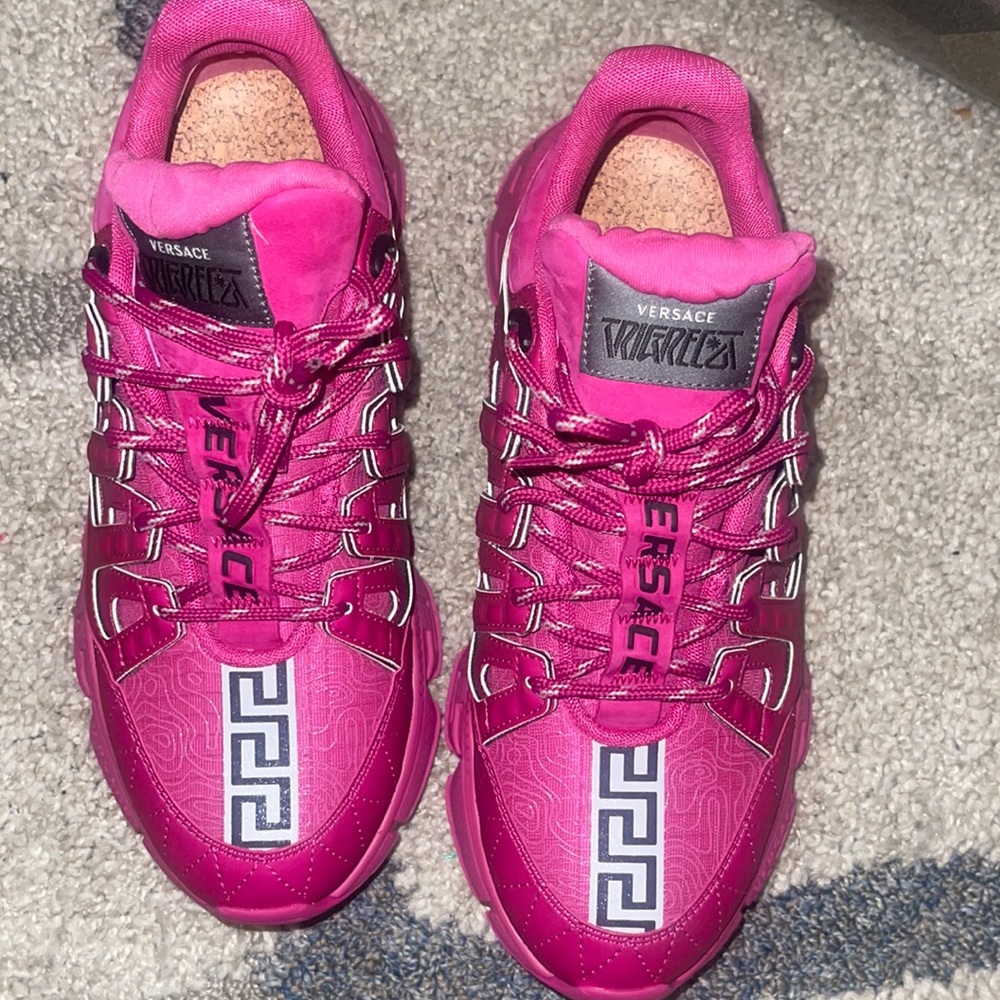 Versace Tribeca Pink Cerise 9 Men 11 Women 41 EUR Greca